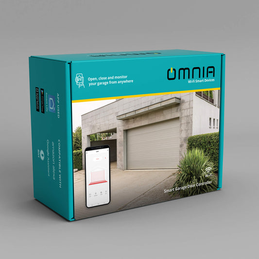 Controlador de puerta de garaje inteligente WiFi (Kit Completo) Omnia