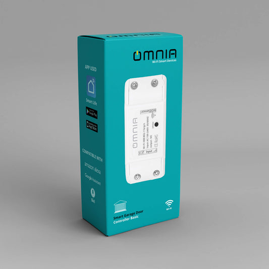 Controlador de puerta de garaje inteligente WiFi (Sin Accesorios). Omnia